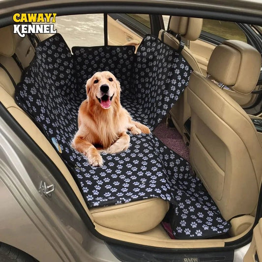 Pet Dog Car Back Seat Cover Mats with Safety Belt - Paws and PatsPet Travel Accessories